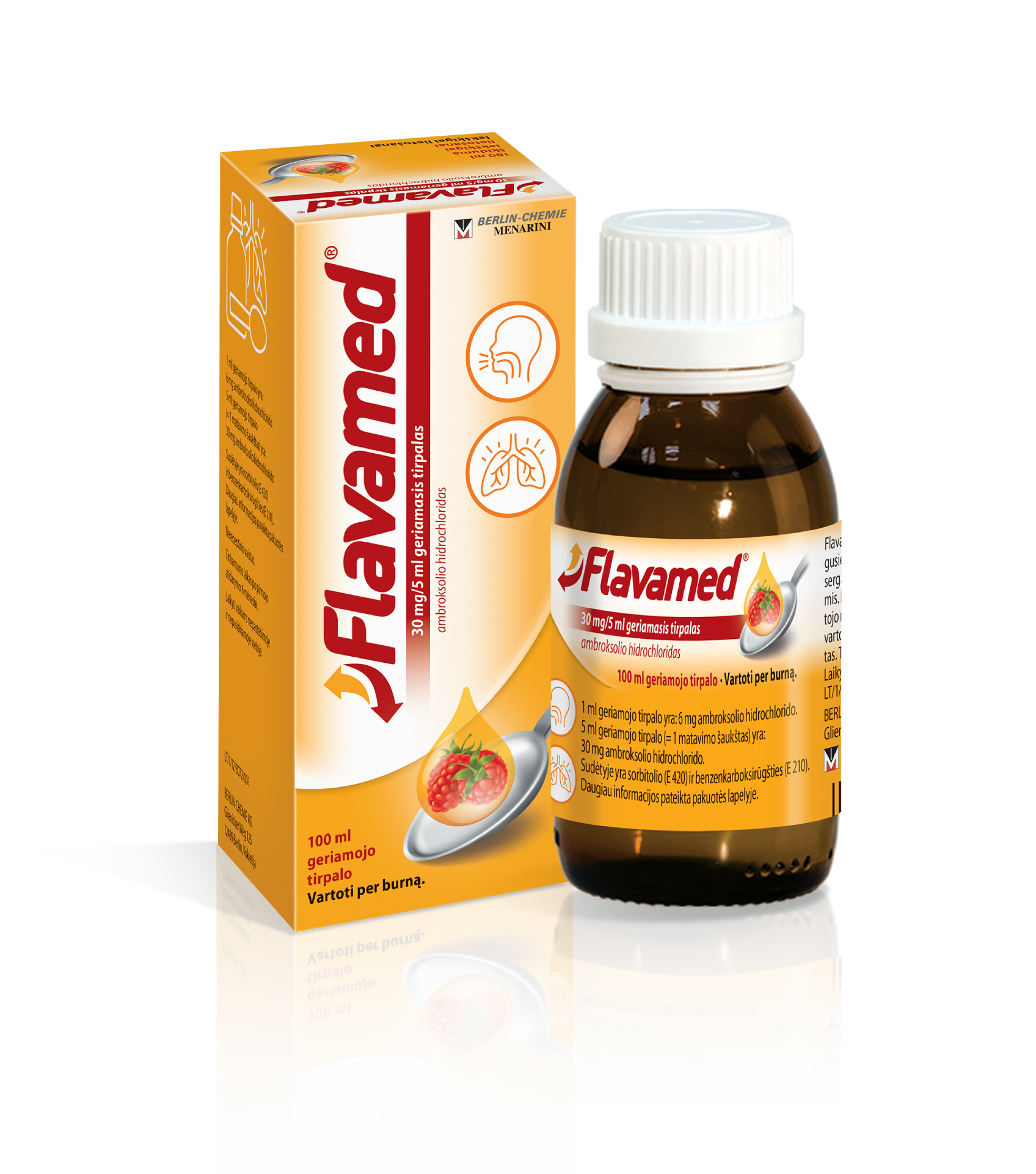 Flavamed® 30 mg / 5 ml geriamasis tirpalas