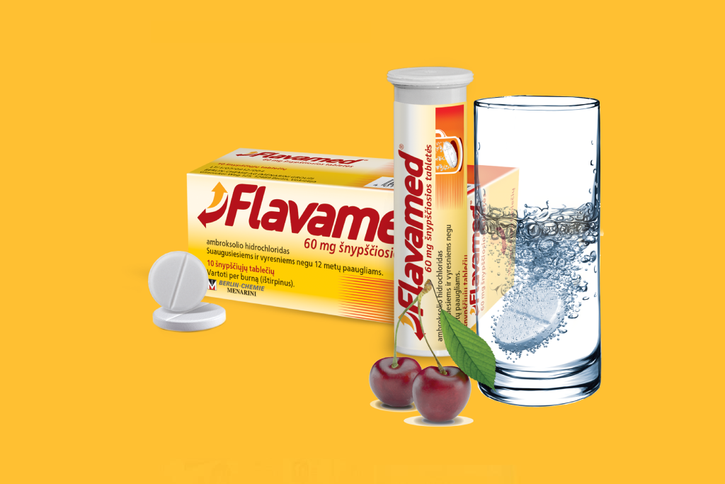 Flavamed® 60 mg šnypščiosios tabletės