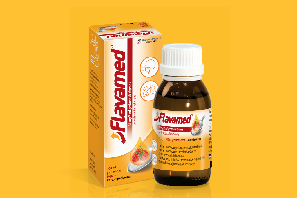 Flavamed® 30 mg / 5 ml geriamasis tirpalas