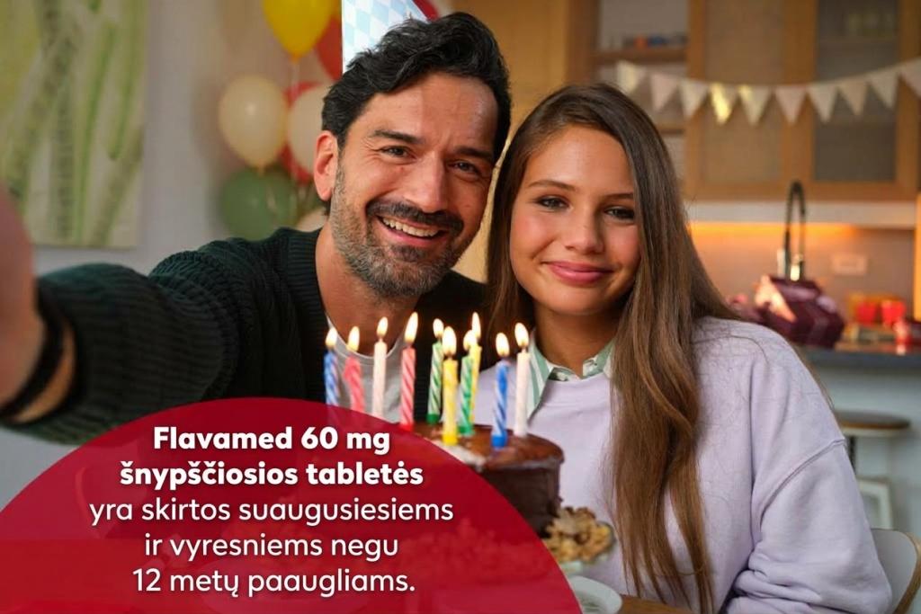 Flavamed 60 mg effervescent tablet packshot