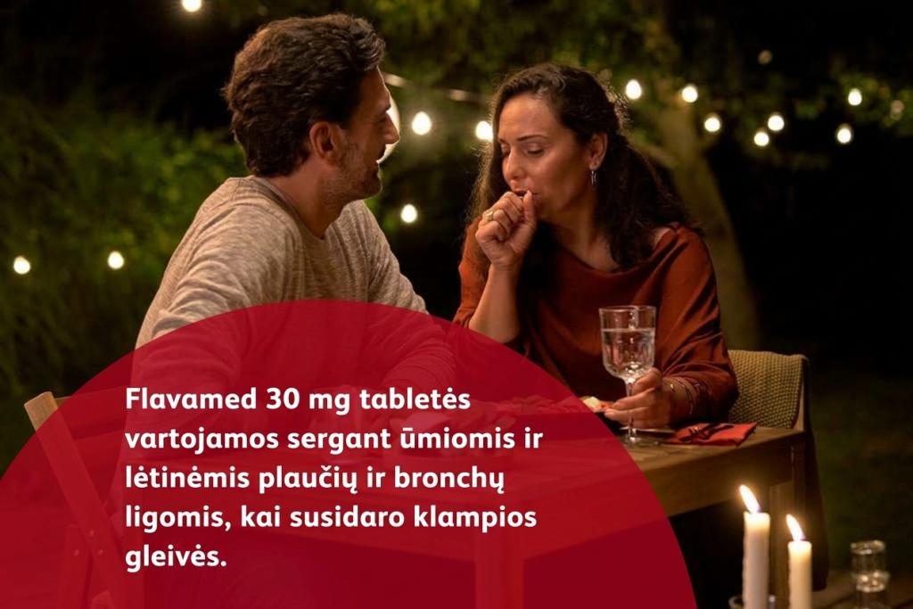 Flavamed 30 mg tablet indications