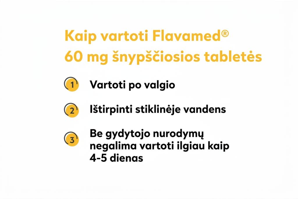 Flavamed 60 mg effervescent tablet packshot