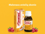 Packshots of Flavamed® oral solution 30 mg/5 ml