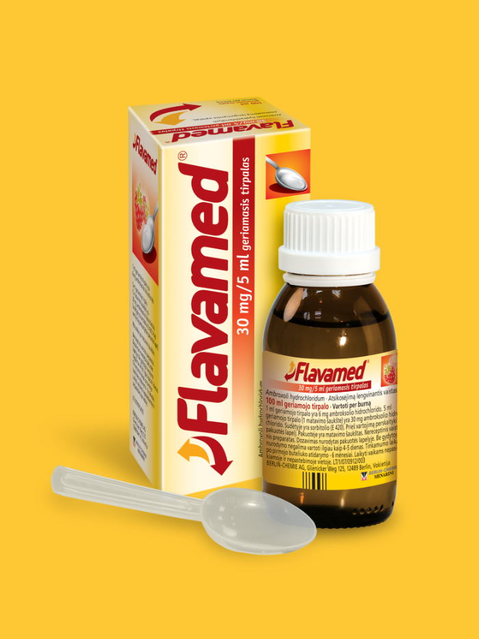 Flavamed® 30 mg/5 ml geriamasis tirpalas